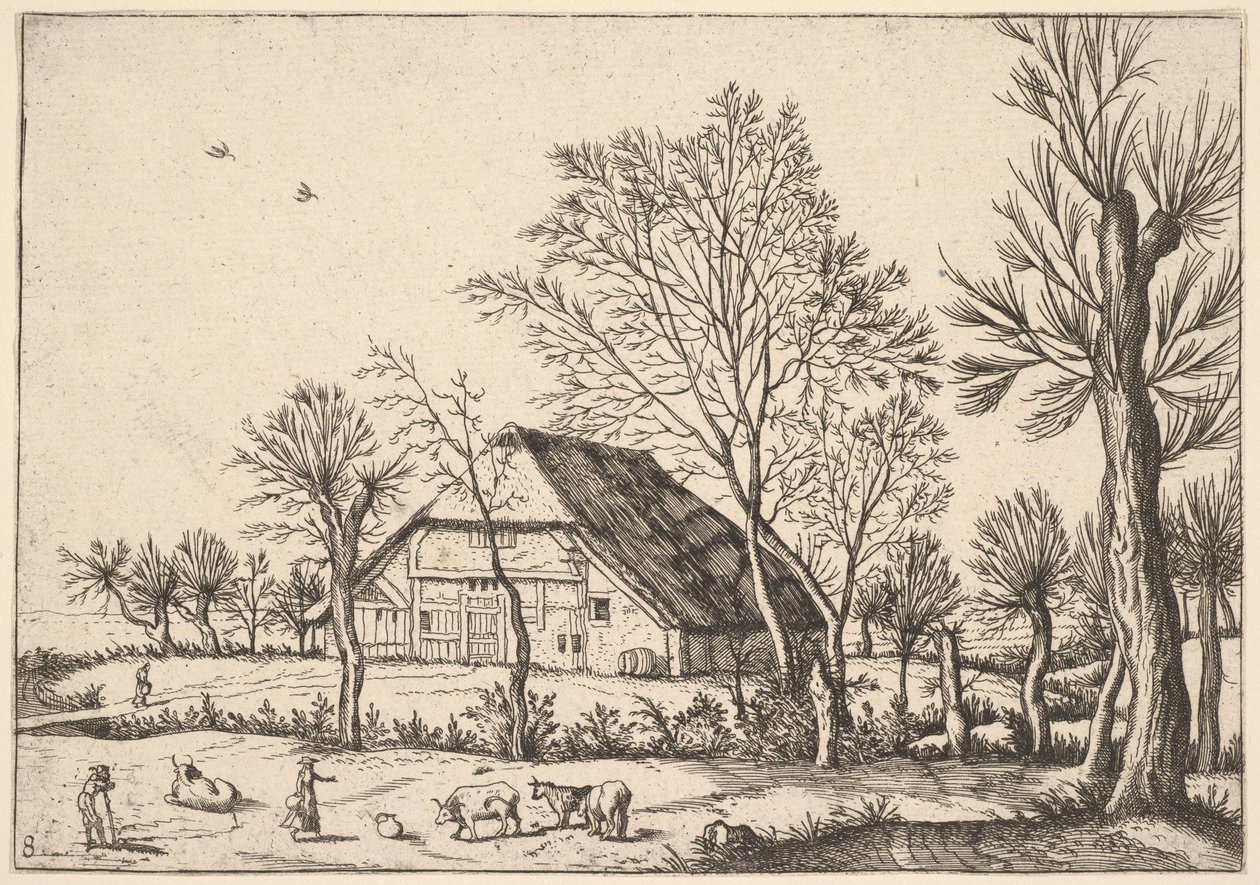 Granja, de Los Pequeños Paisajes de Johannes van Doetecum I