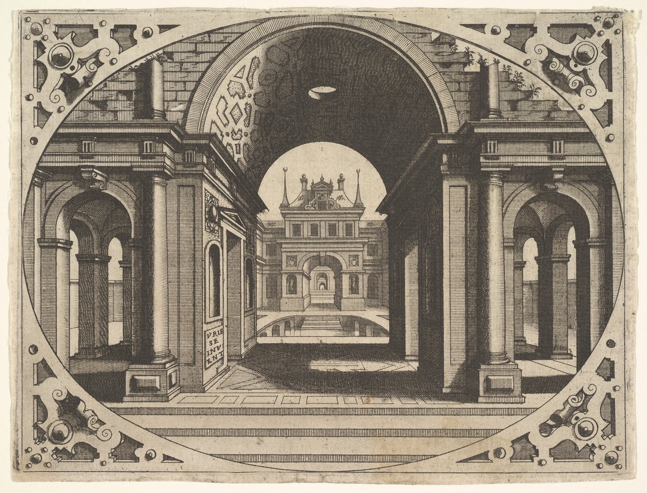 Placa de Varie Architecture, ca. 1560 de Johannes van Doetecum I