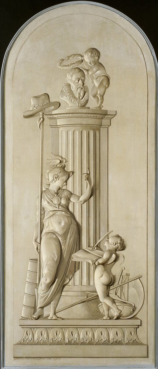 Alegoría de la libertad de Johannes van Dregt (signed by artist)