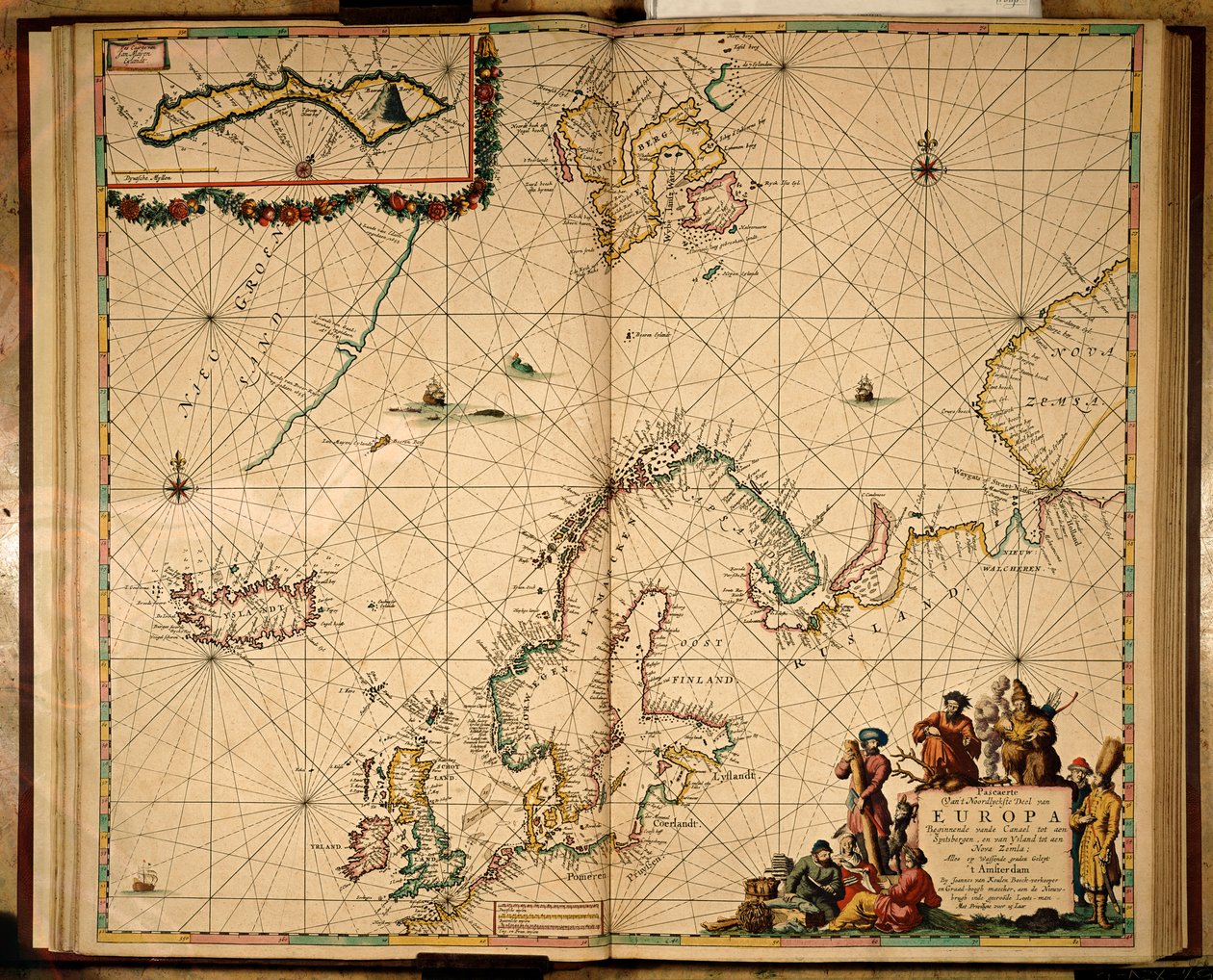 Mapa del norte de Europa de Johannes van Keulen