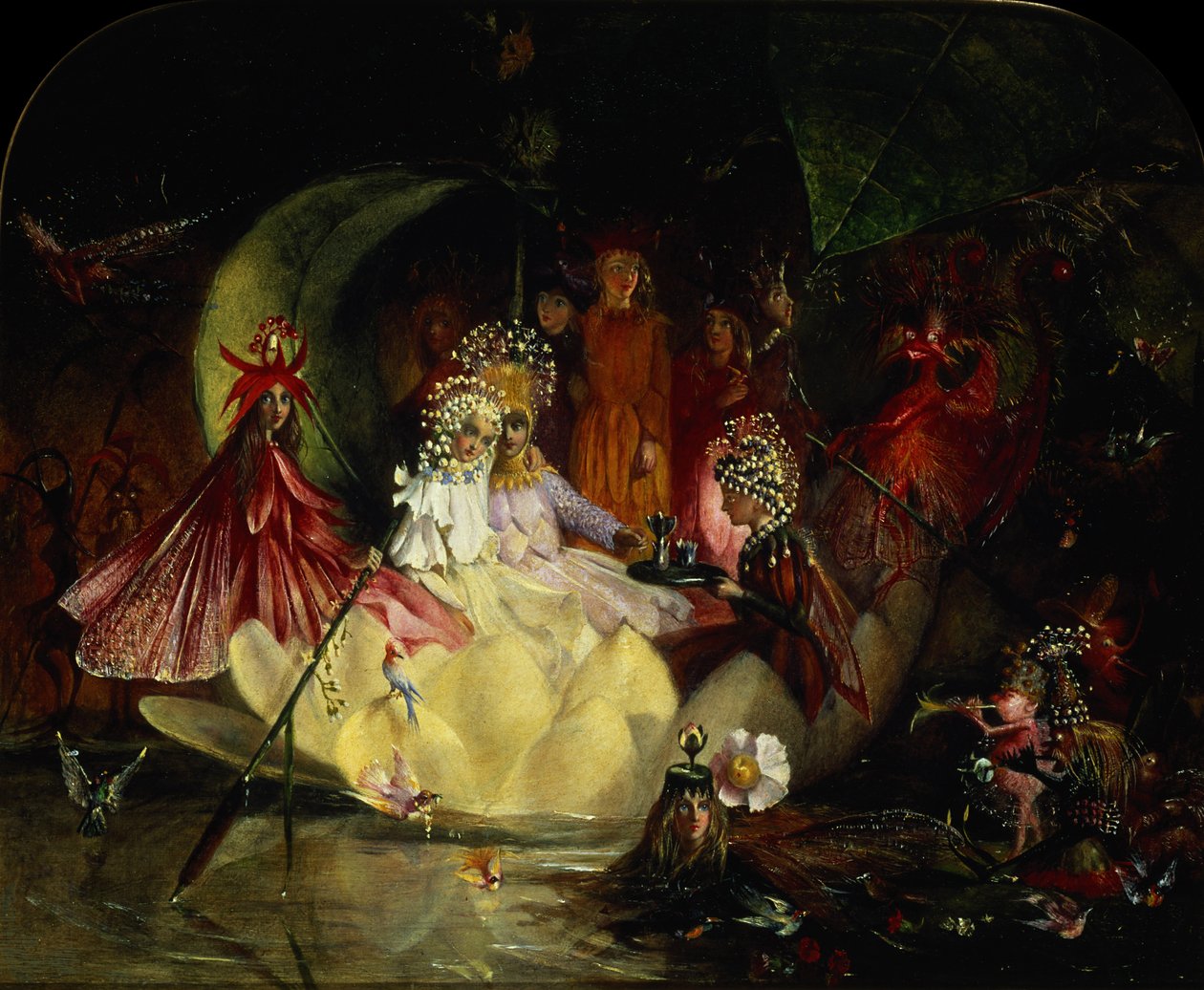 El matrimonio de Oberón y Titania de John Anster Fitzgerald