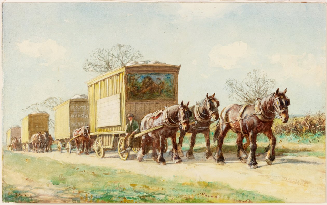 Menagerie viajera en la carretera de John Atkinson