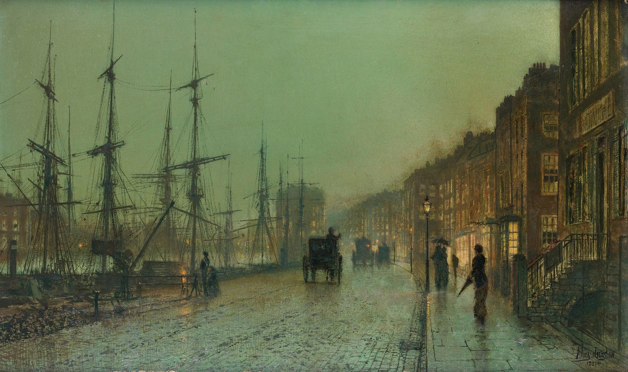 Muelle de Glasgow de John Atkinson Grimshaw