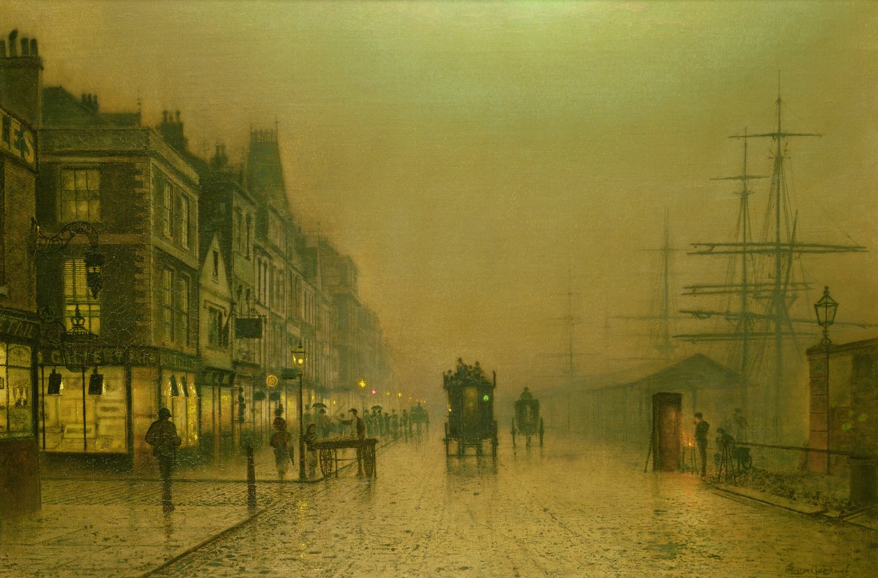 Los muelles de Liverpool de John Atkinson Grimshaw