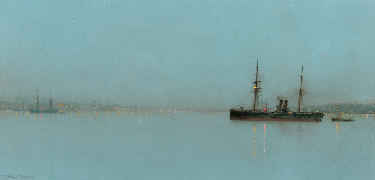 Luz de puerto de John Atkinson Grimshaw