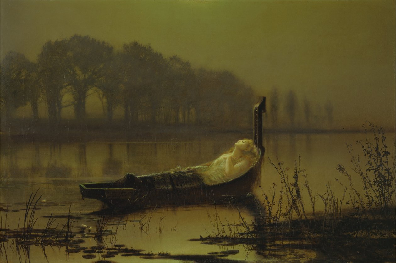 La dama de Shalott de John Atkinson Grimshaw