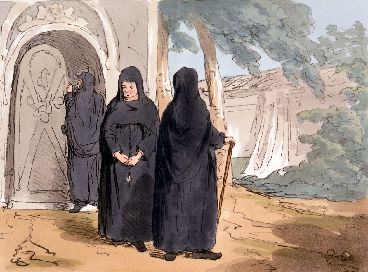 Monjas, 1804 de John Augustus Atkinson
