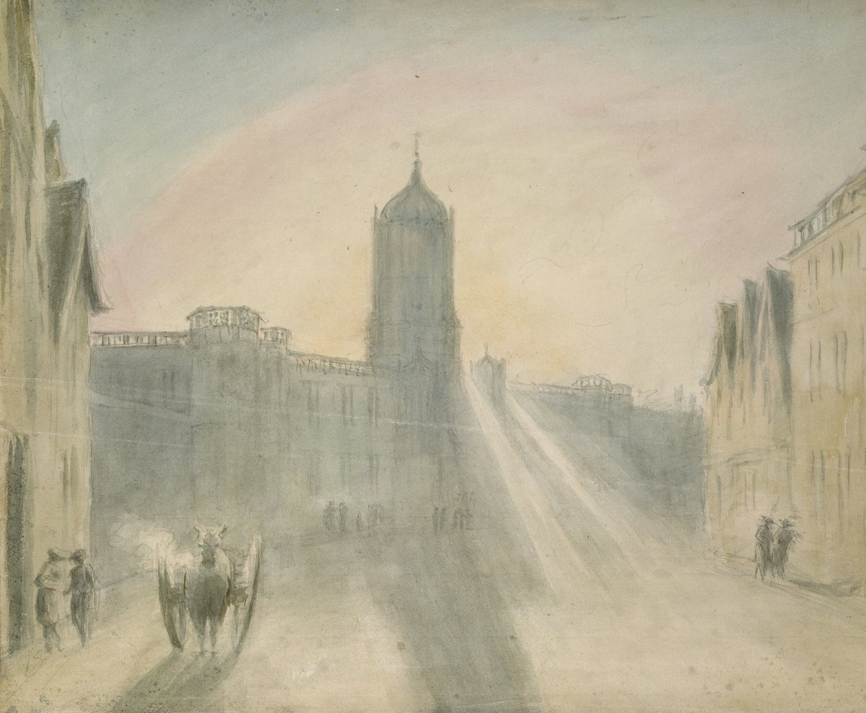 Iglesia de Cristo desde St Aldates, 1787 de John Baptist Malchair