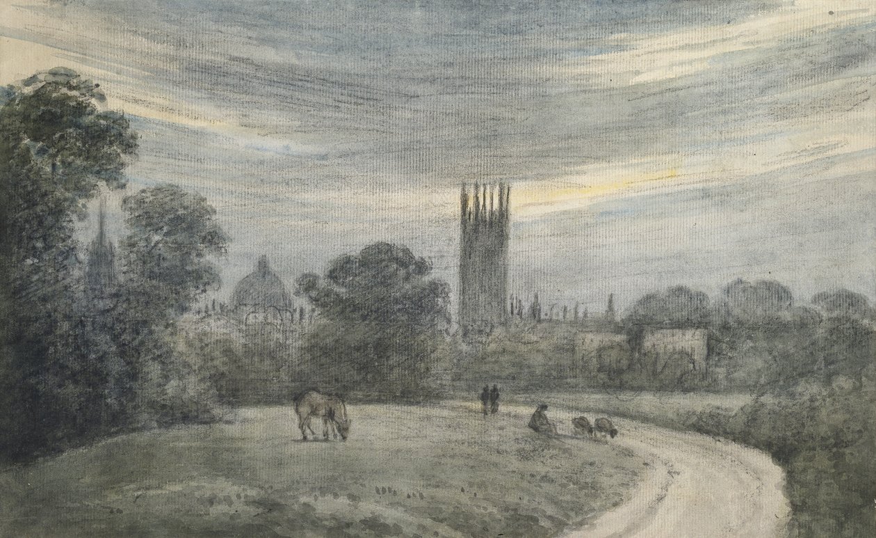 La entrada a Oxford desde Londres, de recuerdo, 16 de julio de 1790 de John Baptist Malchair