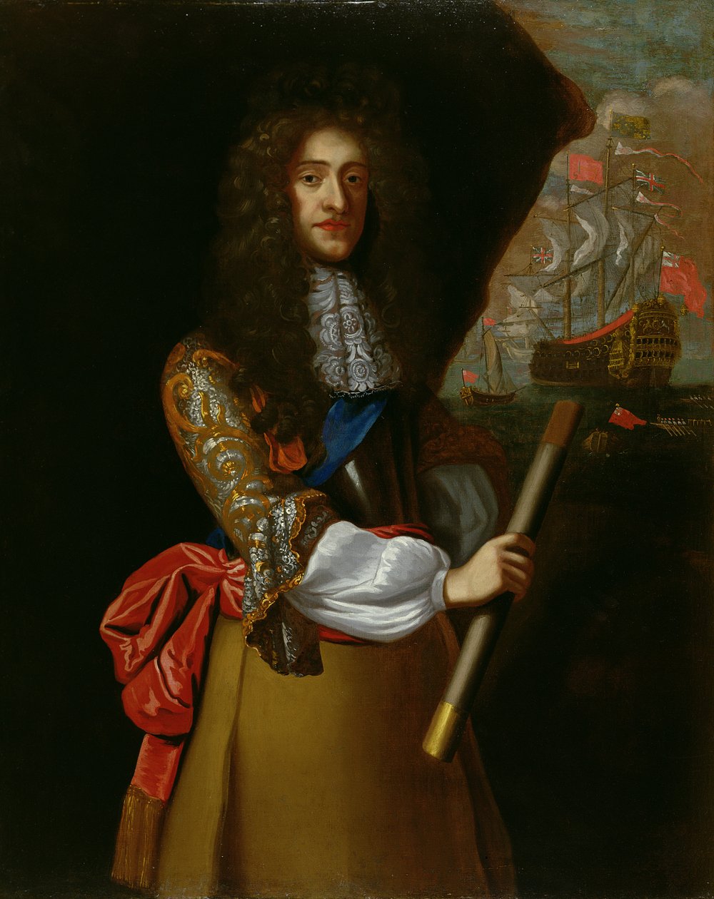 Retrato de James VII de Escocia y II de Inglaterra, c.1670 de John Baptist de Medina