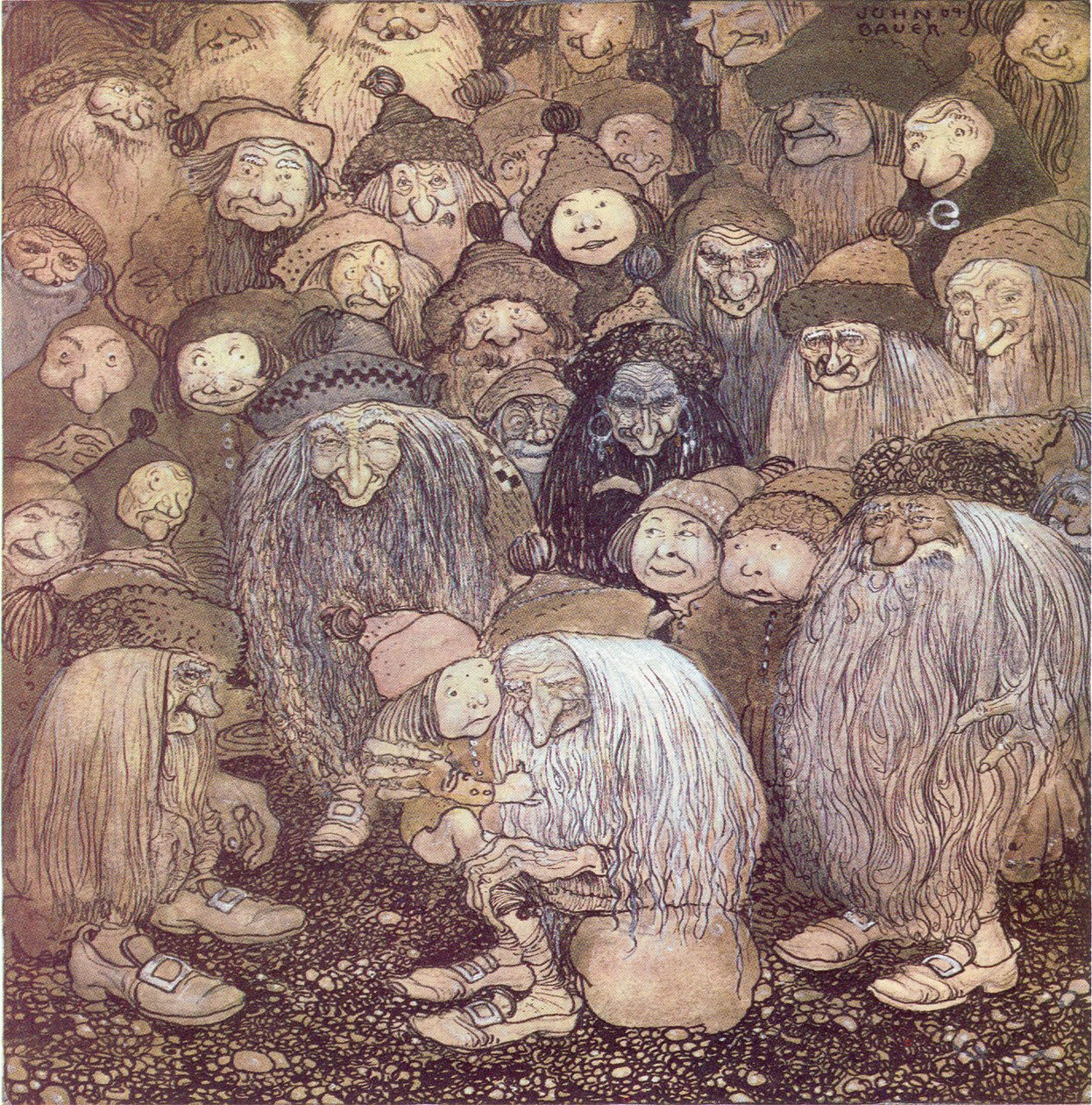 Pero, ¿cómo entro en la montaña?, preguntó el niño gnomo de John Bauer