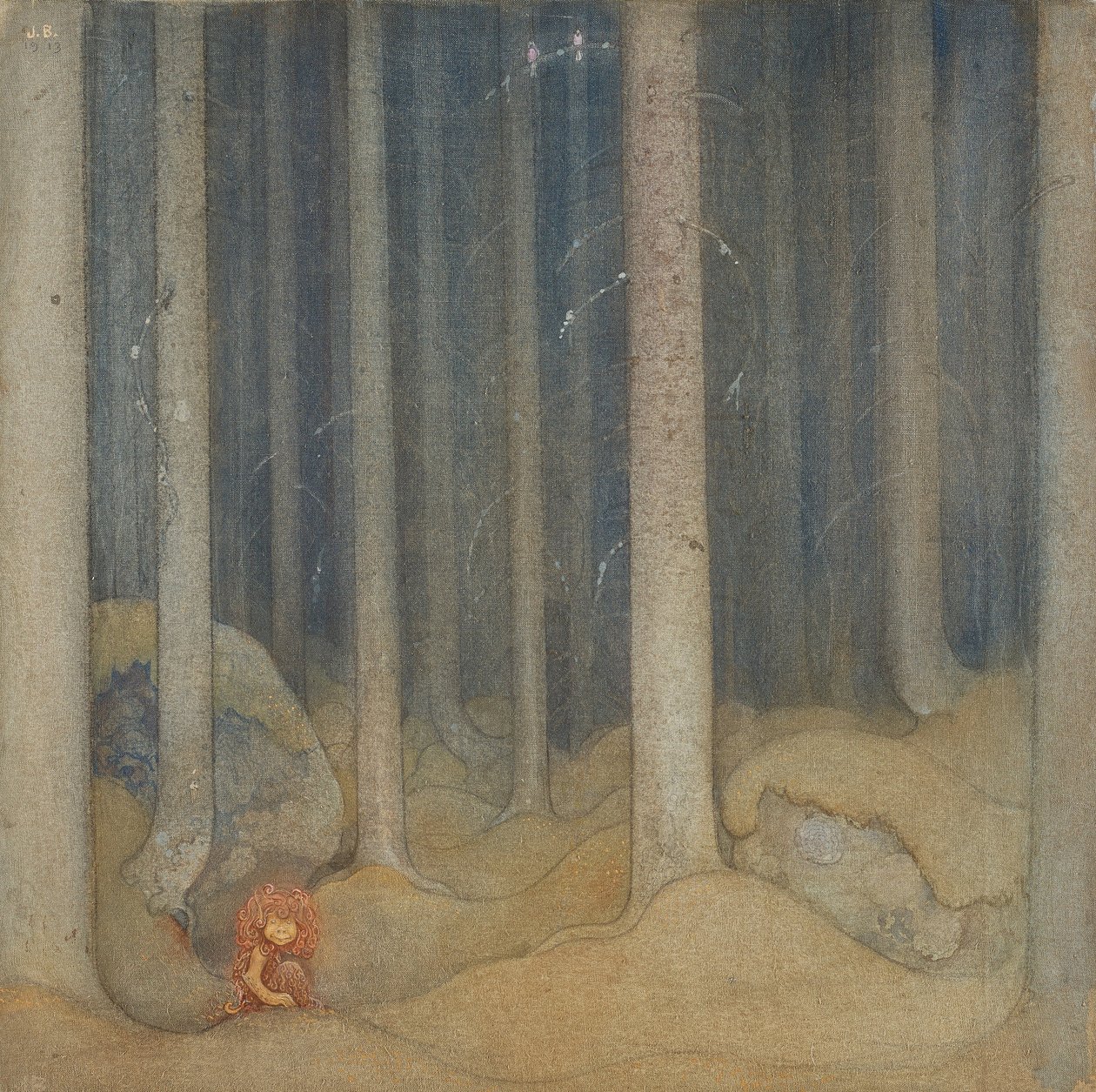 Humpe en el bosque de John Bauer