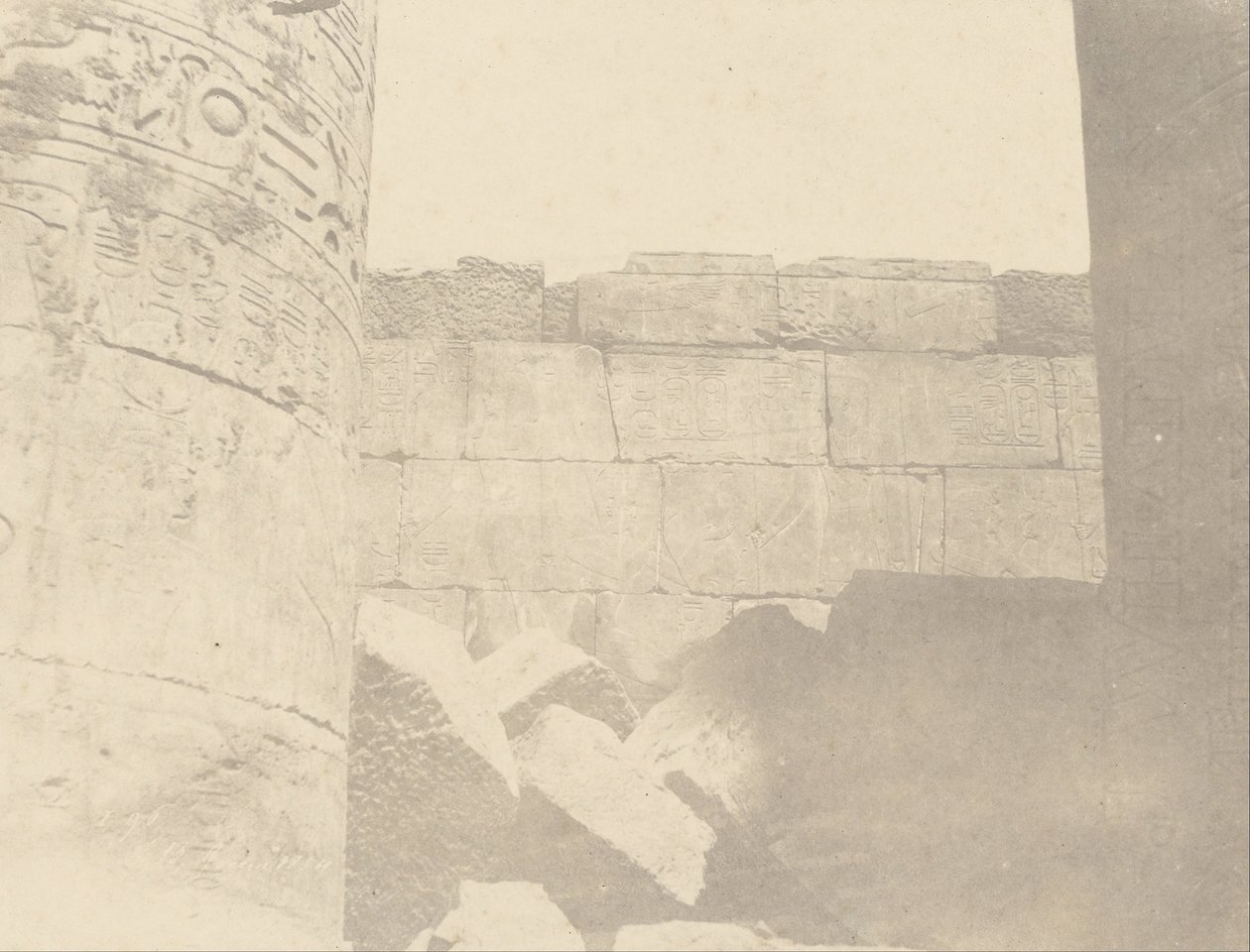 (Karnak, Sala Hipóstila, Muro del Norte (Cara Interior) de John Beasly Greene