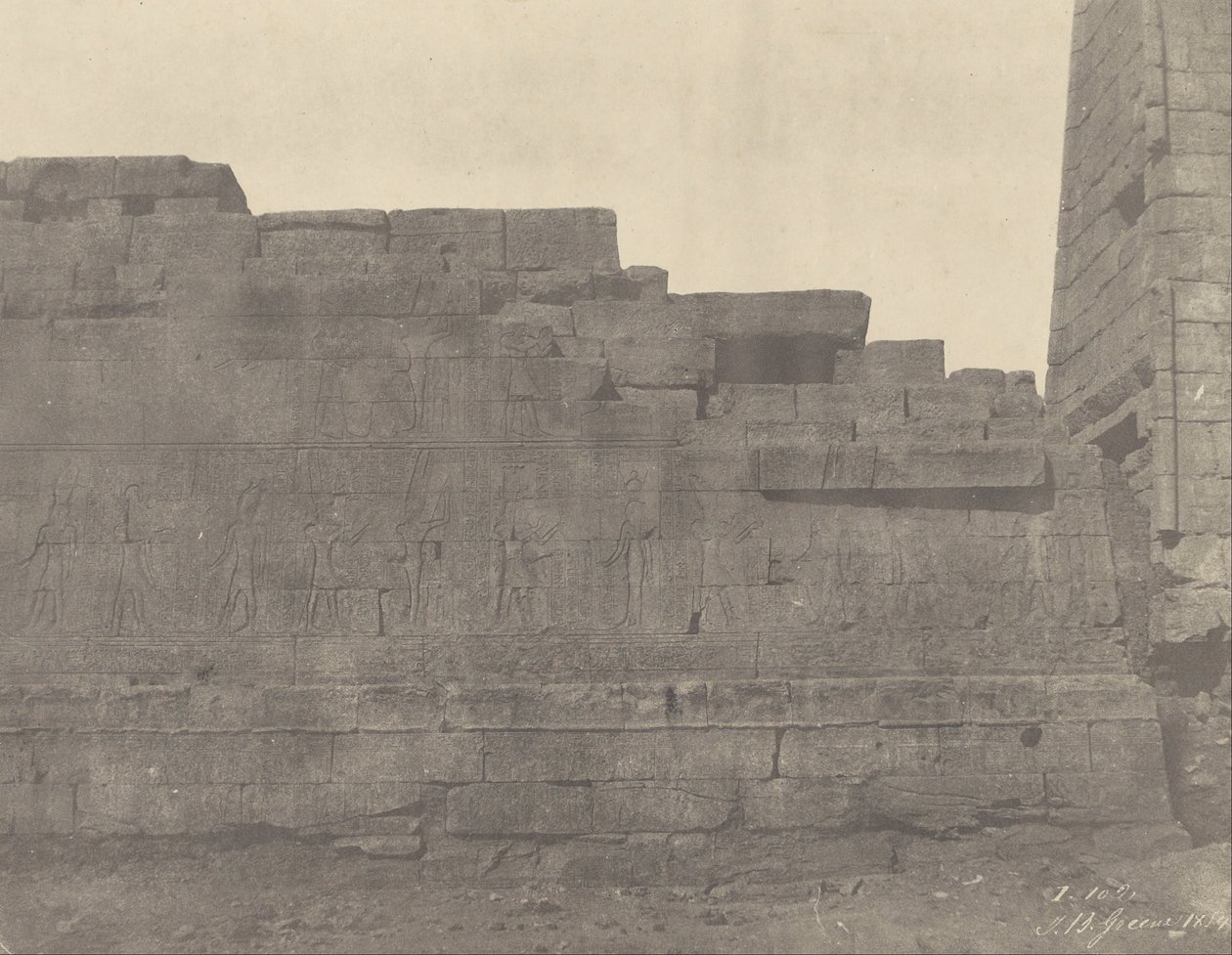 Karnac, Templo al Sur de la Sala Hipóstila, Muro del Sur (Cara Exterior) de John Beasly Greene