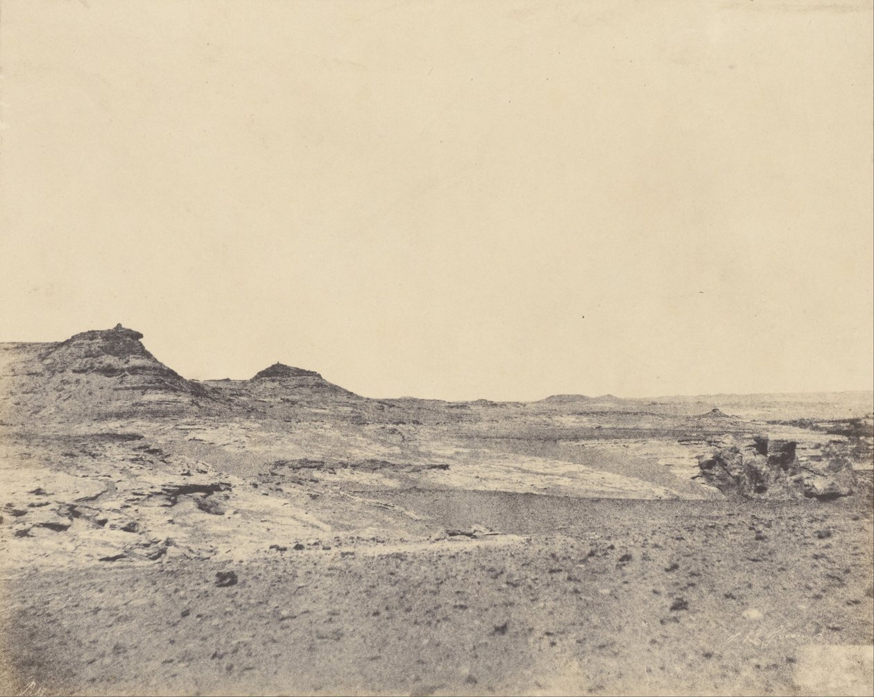 Estudio de terreno cerca de Gebel Abousir, 2ª catarata de John Beasly Greene