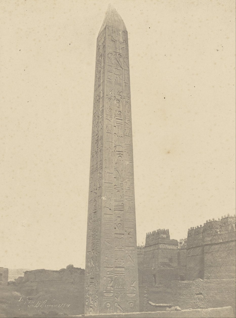 Luxor, obelisco, lados este y sur de John Beasly Greene