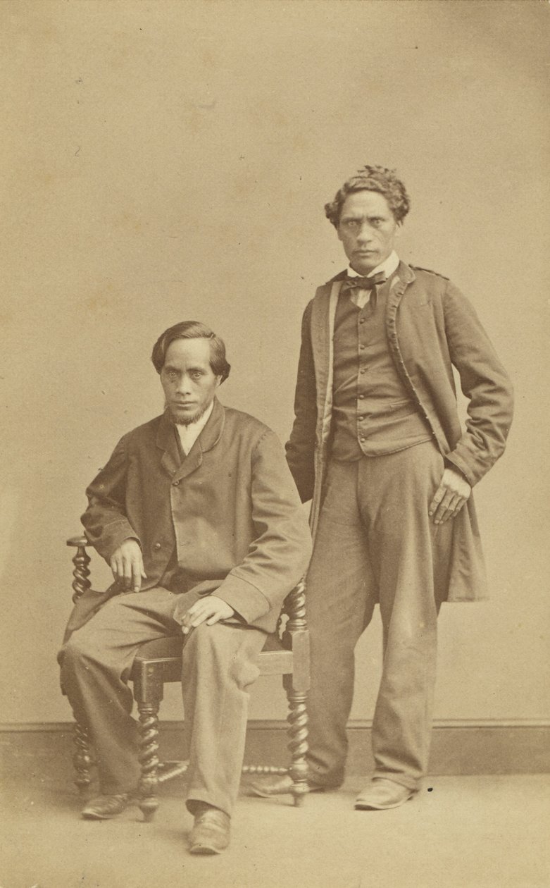 Raihana Tukarawa y Paratene te Manu, c.1863 de John Beattie
