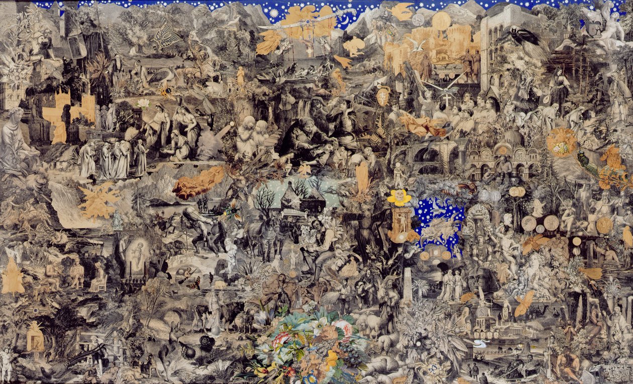 Collage victoriano, 1865 de John Bingley Garland
