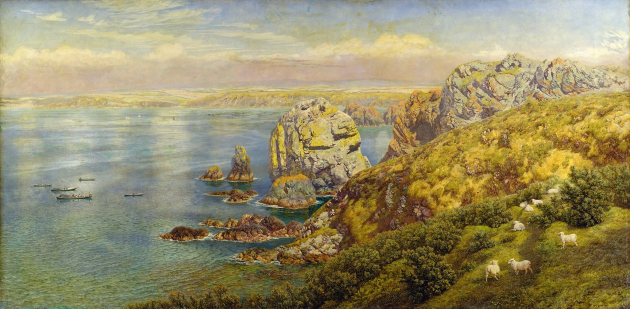 Bahía de Mount, Cornualles, 1877 de John Brett