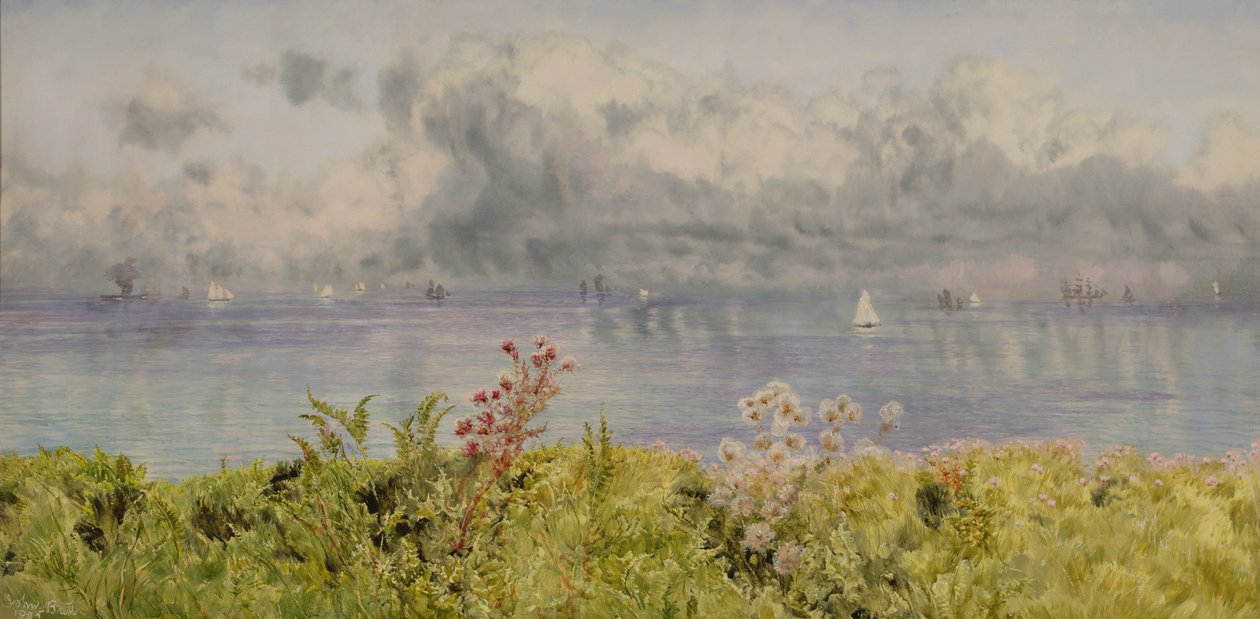 El Canal de Bristol desde la Costa Galesa, 1895 de John Brett