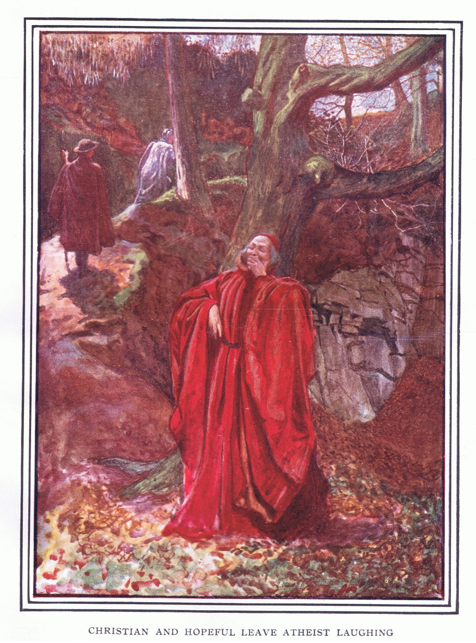 Cristiano y Esperanzado dejan a Ateo riendo de John Byam Liston Shaw