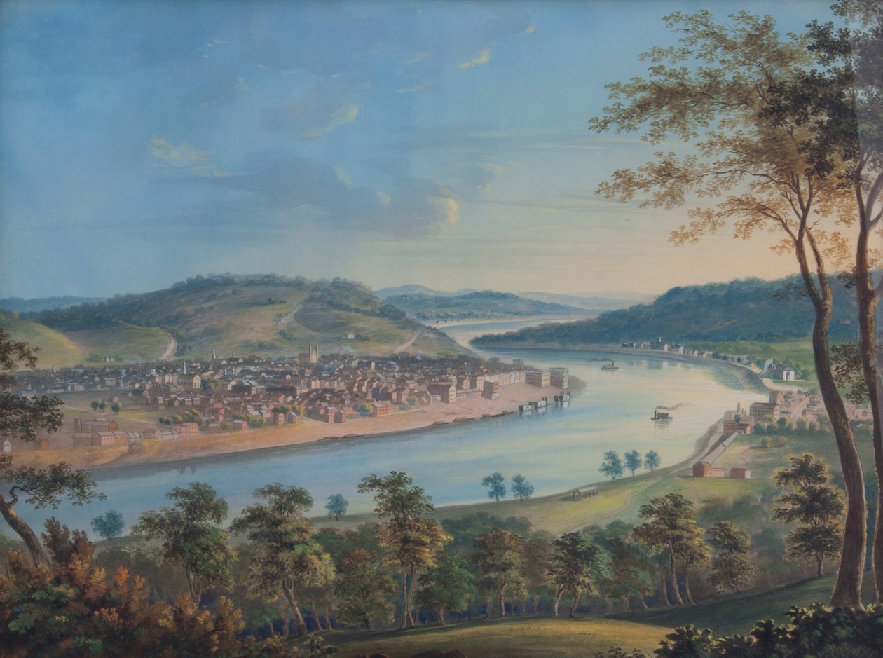 Vista de Cincinnati desde Covington de John Caspar Wild