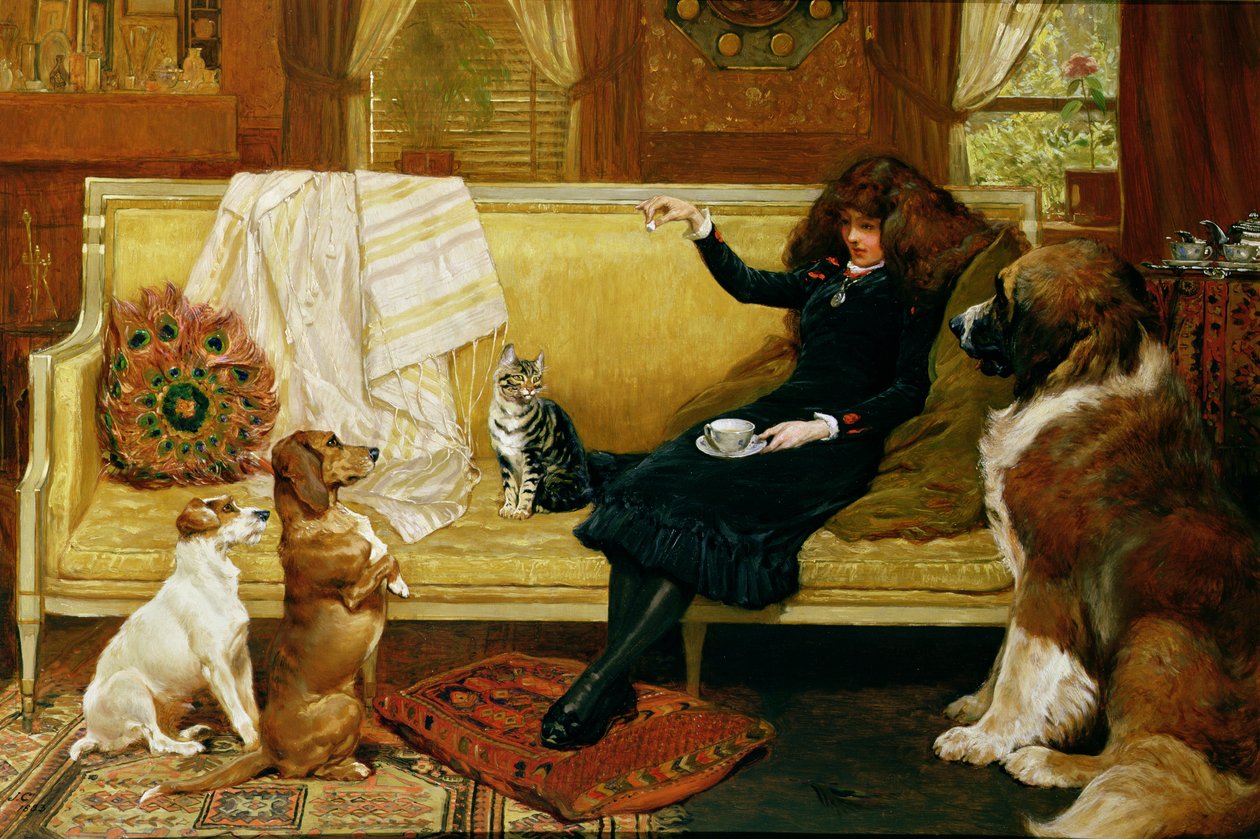 Delicia de la hora del té, 1883 de John Charlton