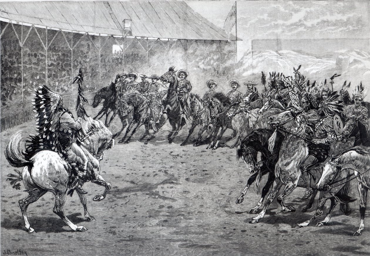 El espectáculo del Lejano Oeste en West Brompton, 1887 de John Charlton