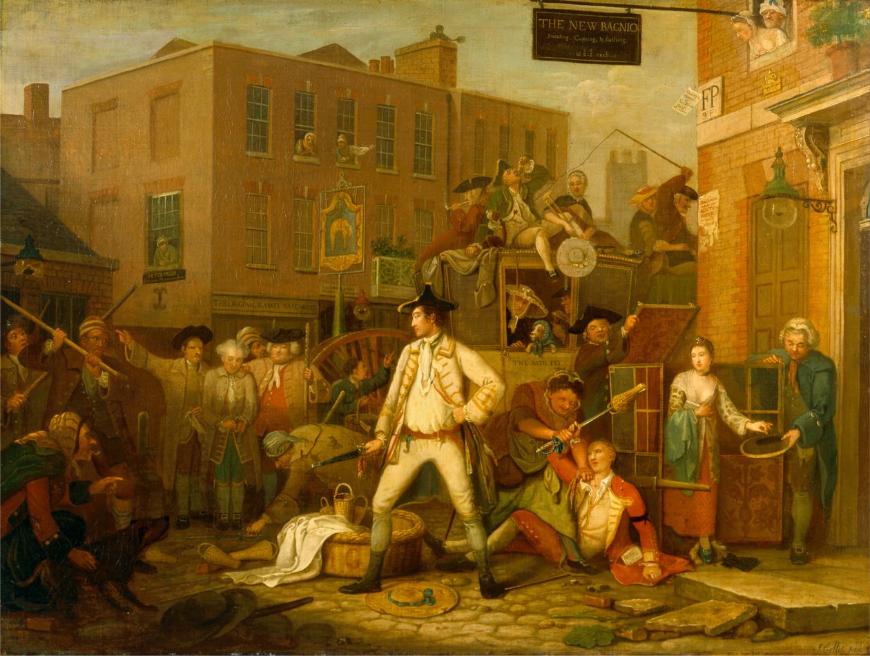 Escena en una calle de Londres de John Collet