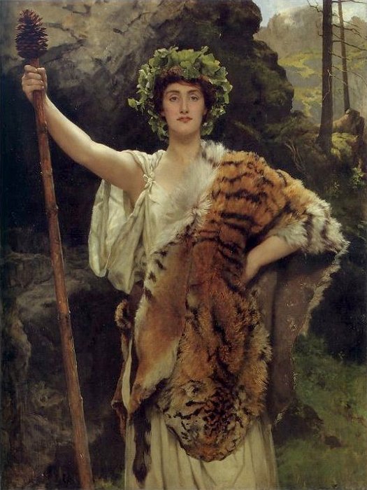 La sacerdotisa de Baco de John Collier
