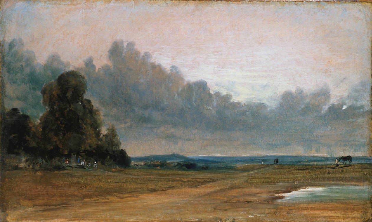 Vista de Hampstead Heath con Harrow en la distancia (1822) de John Constable