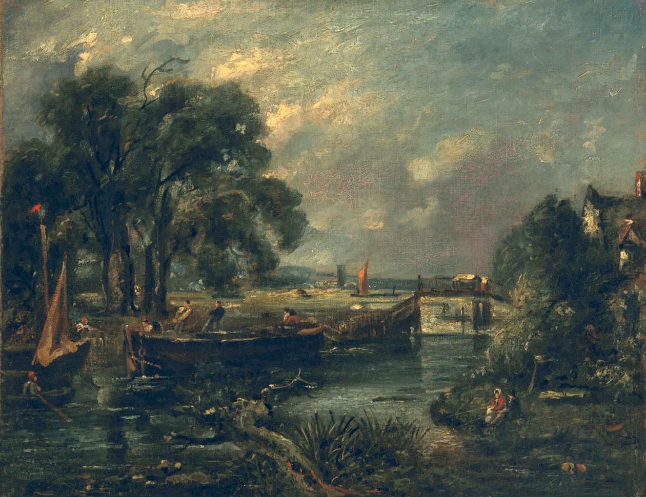 Barcazas en el Stour de John Constable