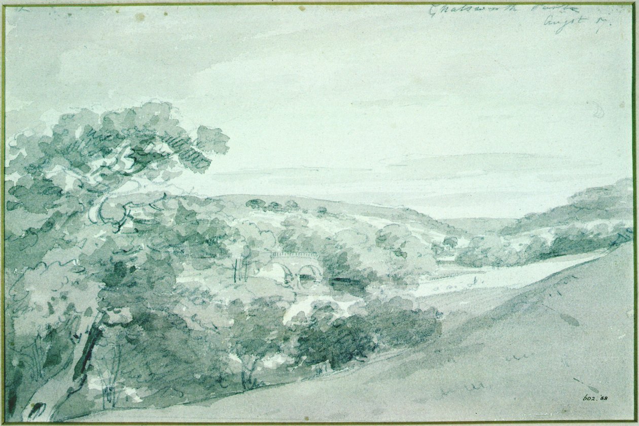 Parque de Chatsworth, 1801 de John Constable