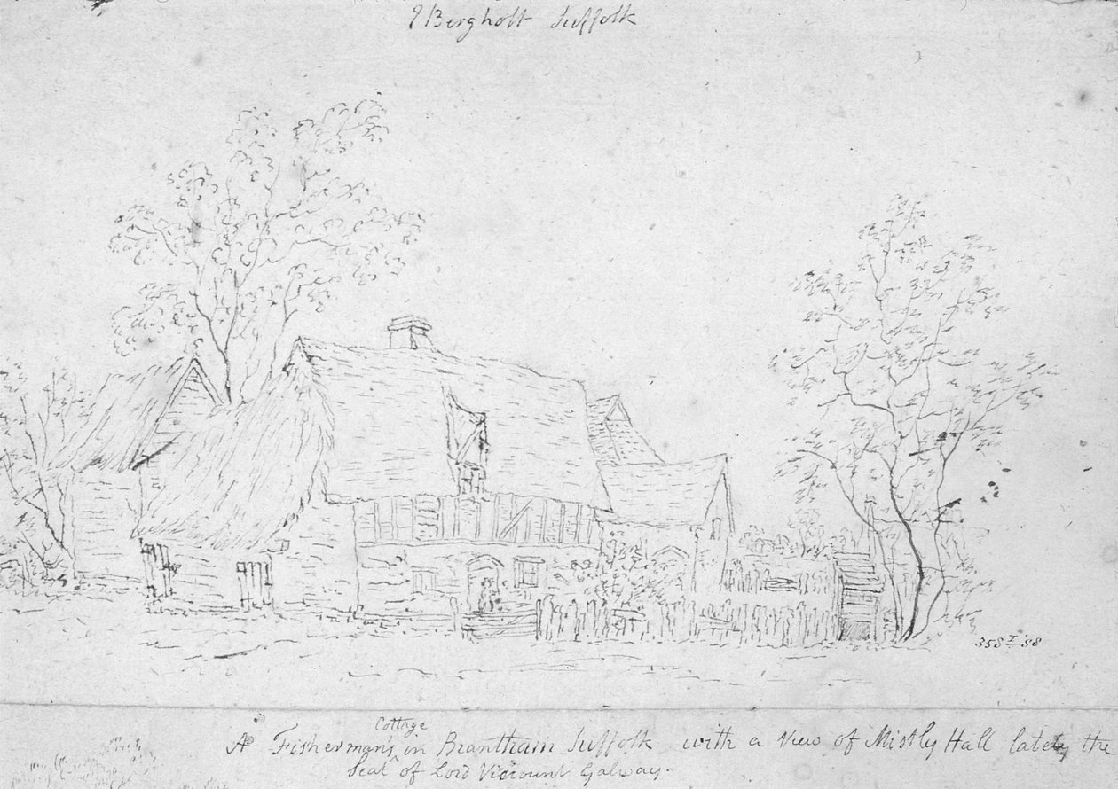 Cabaña en East Bergholt de John Constable