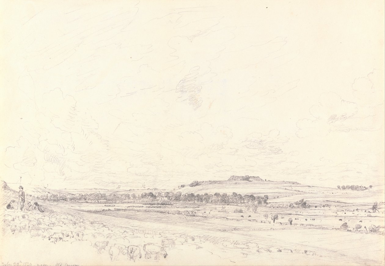 Old Sarum al mediodía de John Constable