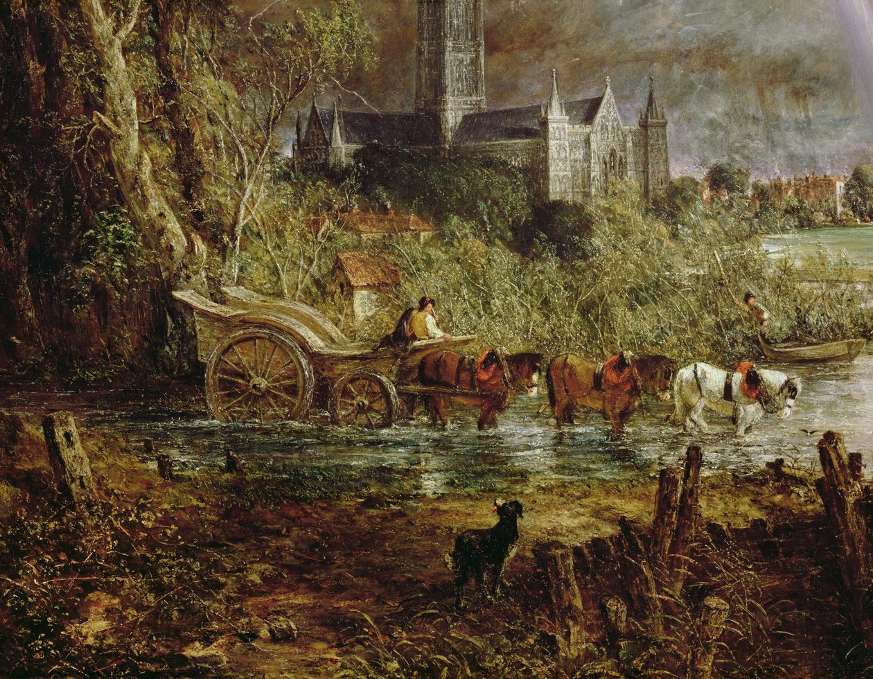 Catedral de Salisbury desde los prados (detalle) de John Constable
