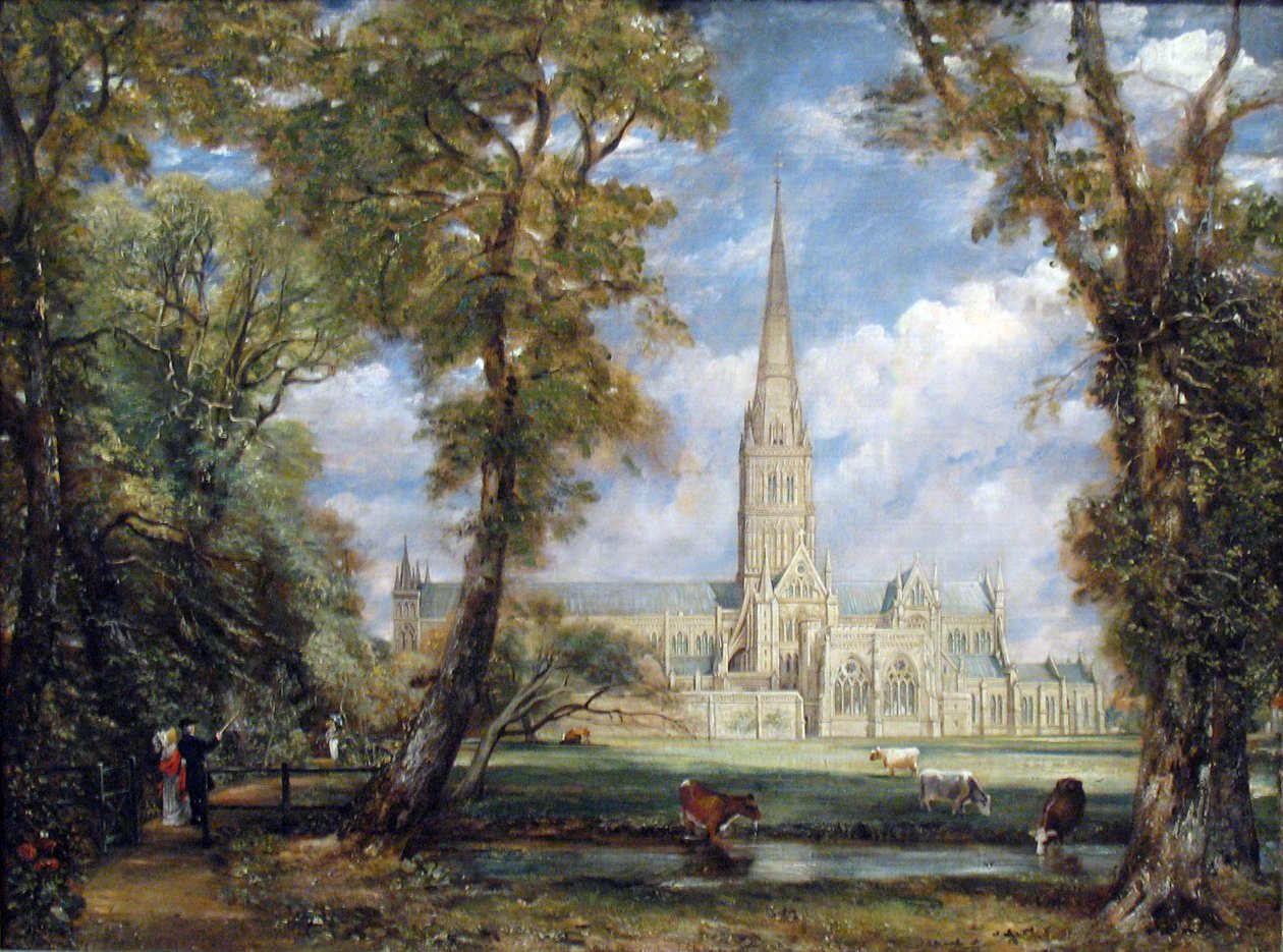 Catedral de Salisbury desde los terrenos del obispo de John Constable