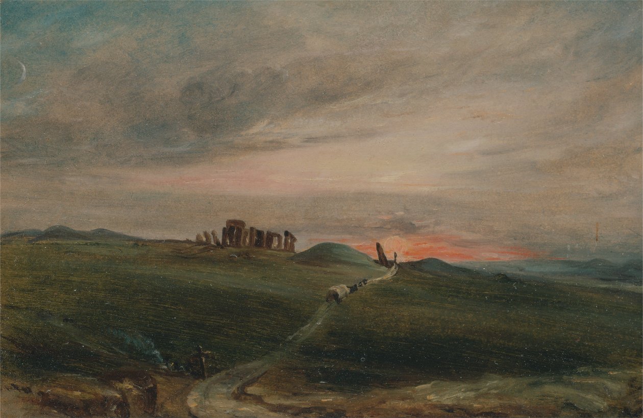 Stonehenge al atardecer de John Constable