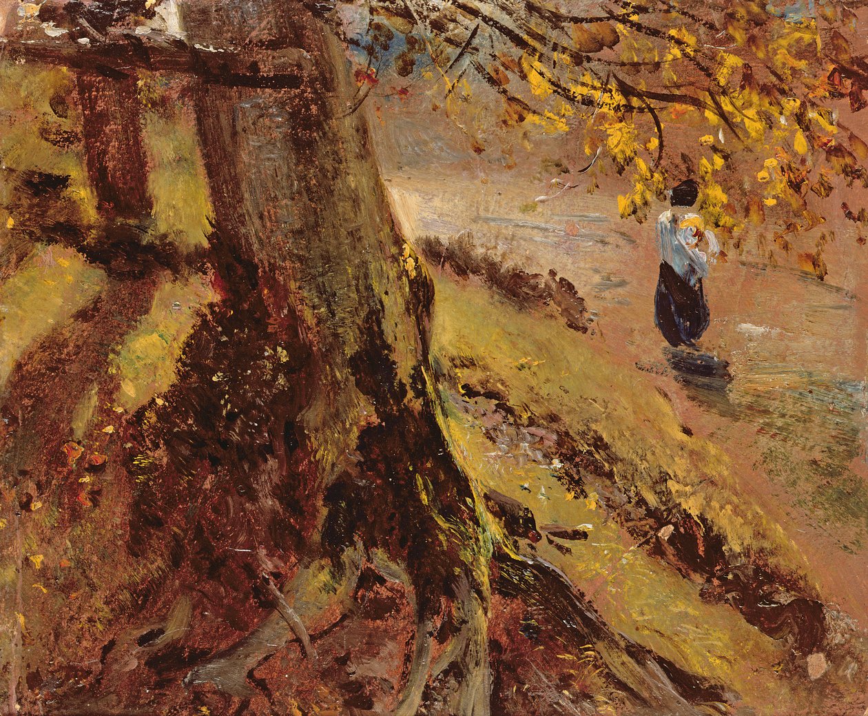 Estudio de troncos de árboles de John Constable