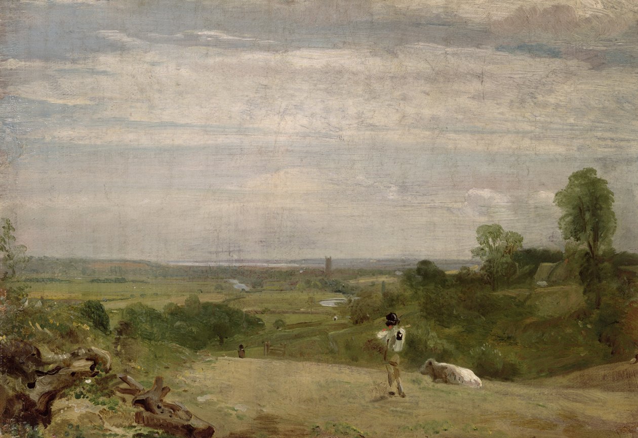 Mañana de verano: Dedham desde Langham de John Constable