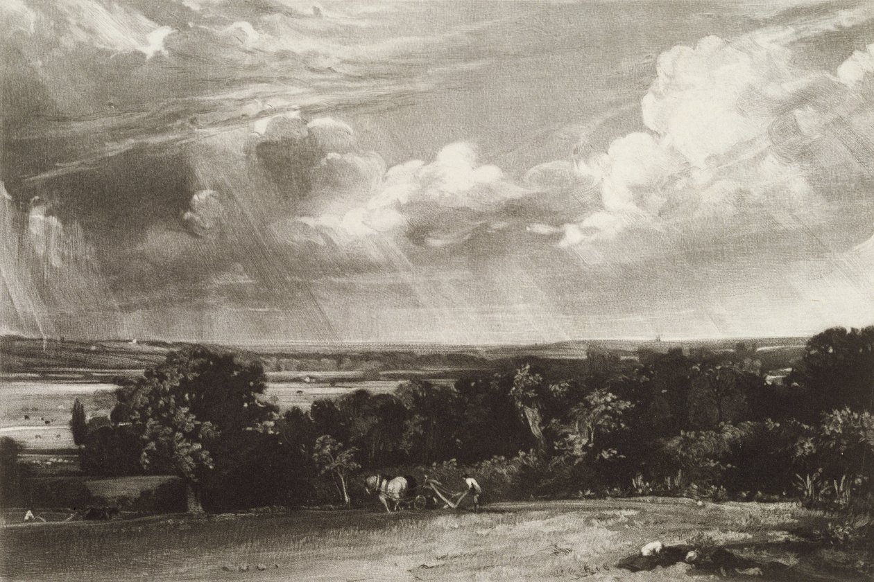 Summerland, grabado por David Lucas (1802-81) de John Constable