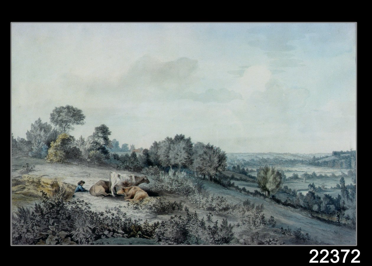 El valle del Stour, mirando hacia East Bergholt, 1880 de John Constable