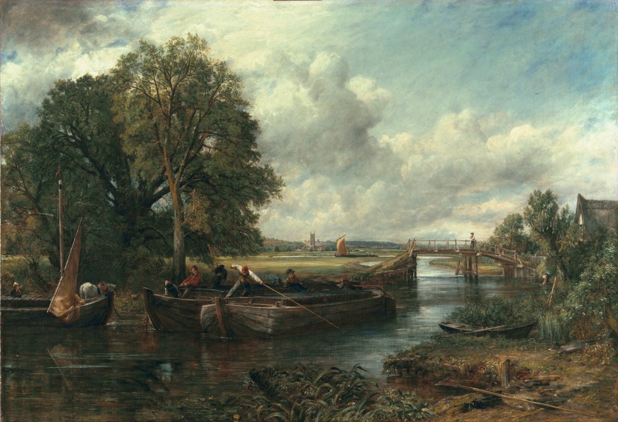 Vista del Stour cerca de Dedham, 1822 de John Constable