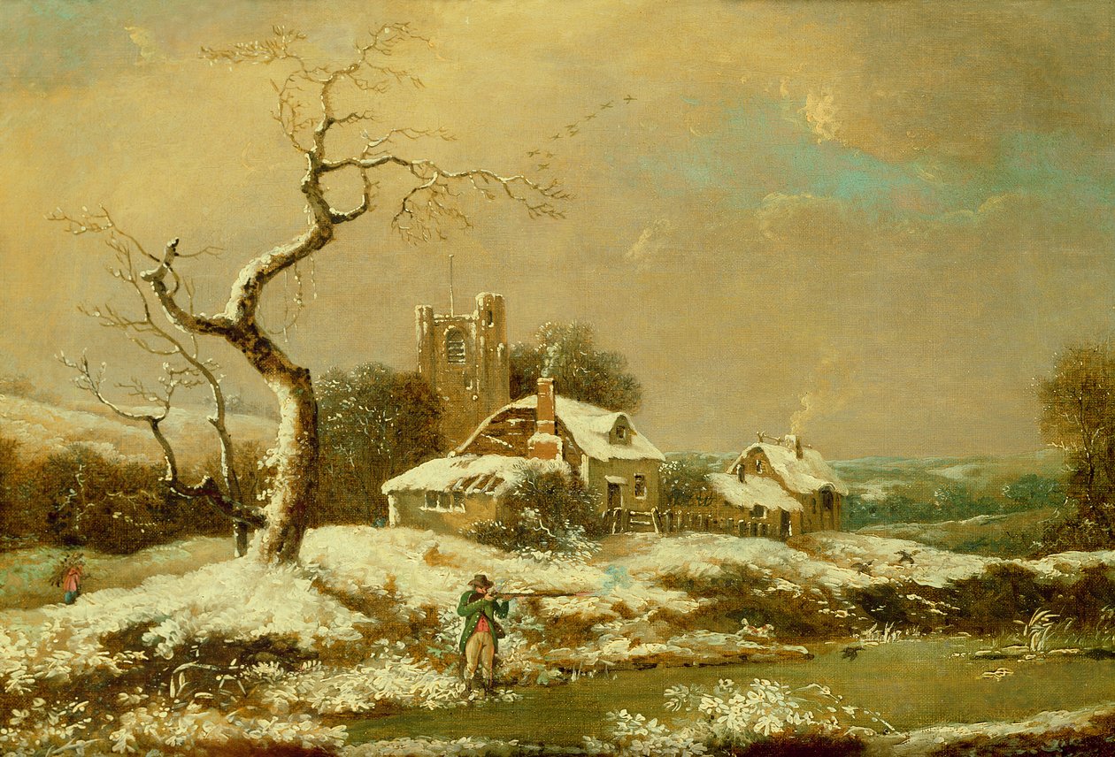 Paisaje nevado de John Cranch