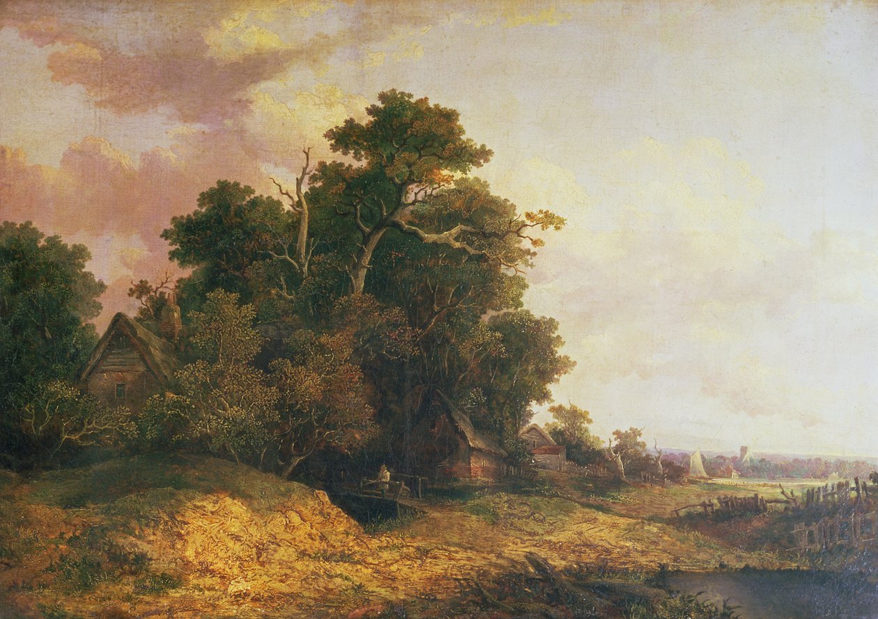 Escena de paisaje en Norfolk de John Crome