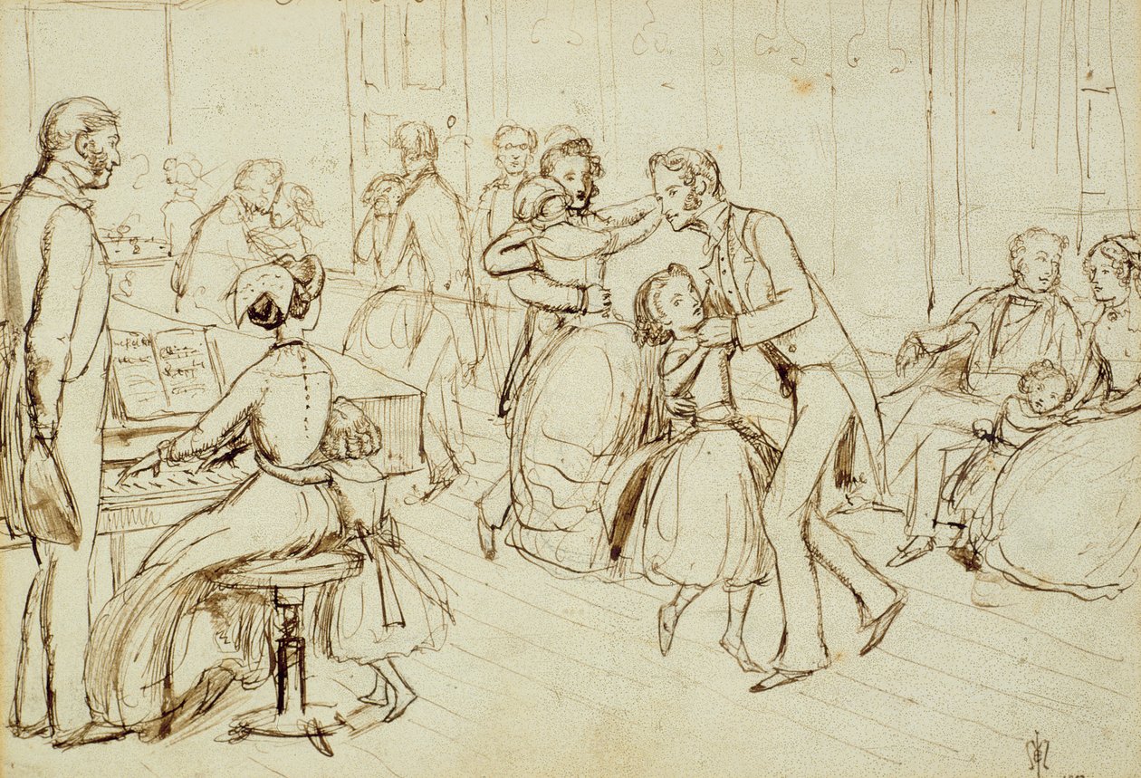 Una Fiesta en Bowerswell, 1853 de John Everett Millais