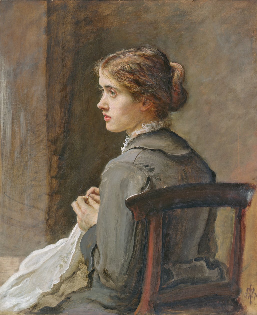 ¡Coser! ¡Coser!, 1876 de John Everett Millais