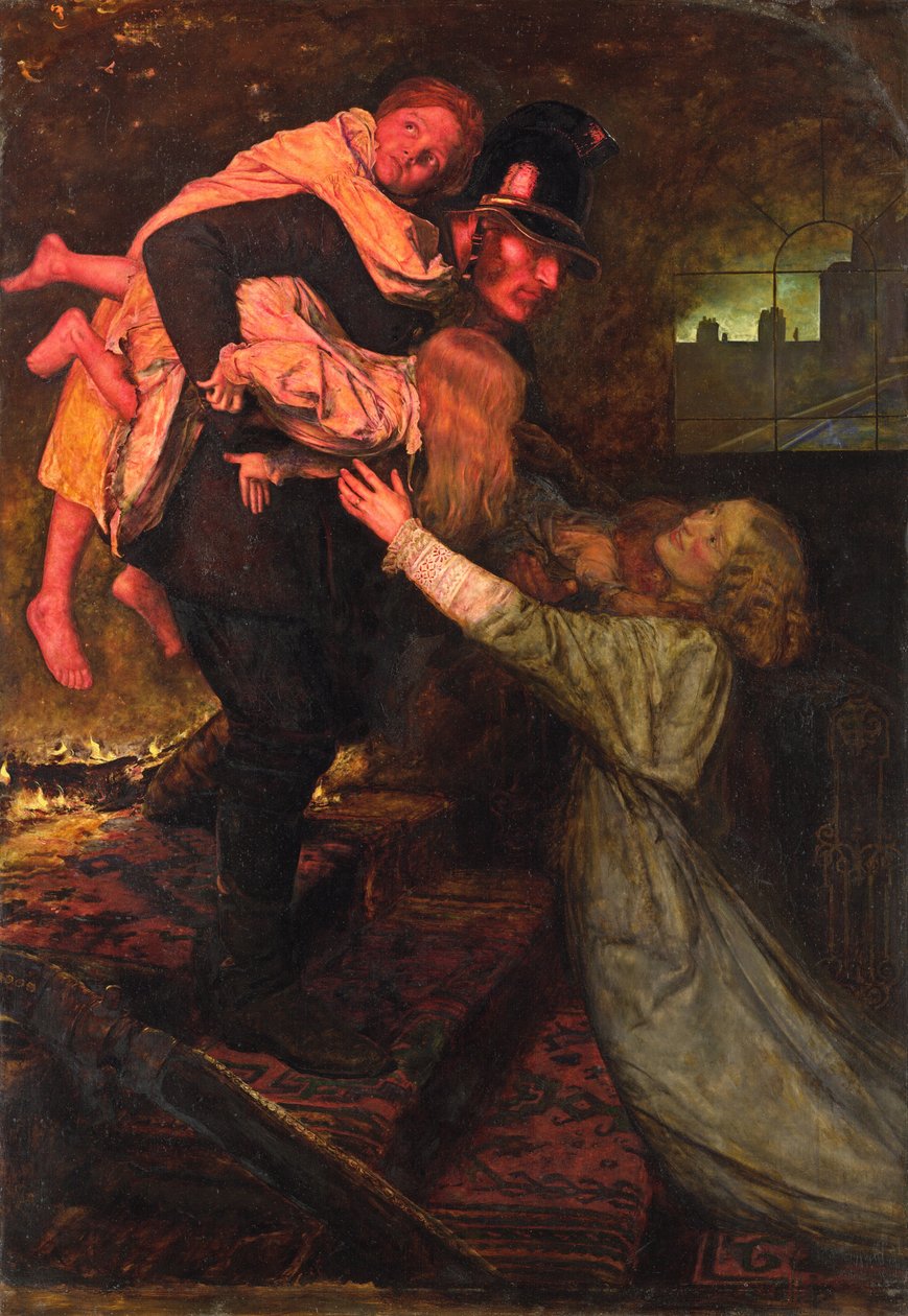 El rescate de John Everett Millais