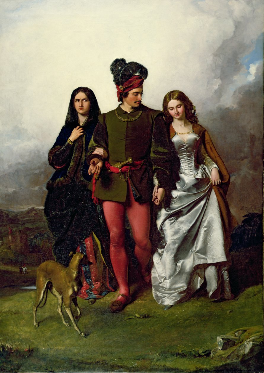 La hermana cruel, 1851 de John Faed