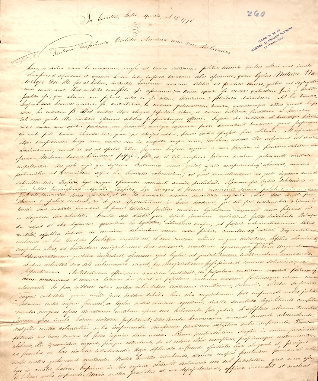 Enviado a Jefferson por Farmer con su carta del 4 de octubre de John Farmer